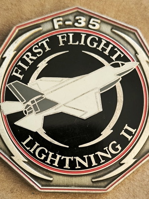 F-35 First Flight Lightning II Coin used