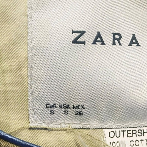 Καμπαρντίνα Zara 100% βαμβακερή σαν καινούργια, μέγεθος S, μπεζ