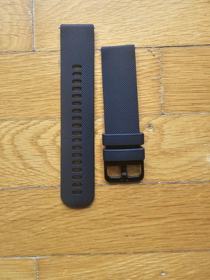 Silicone watch strap black 22mm new