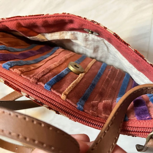 Caprisa crossbody bag new colorful with boho tassels