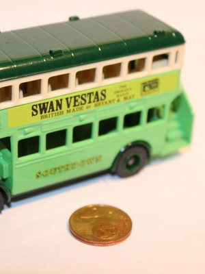 Lledo 1932 AEC Regent General Double Deck Bus μεταχειρισμένη μεταλλική μινιατούρα Swan Vestas