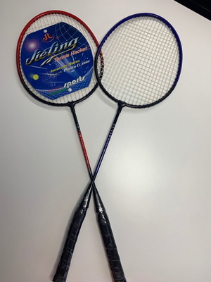 Badminton rackets JIELING new, set of 2 with case and shuttlecocks