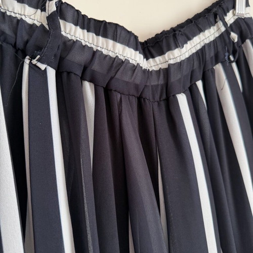 Palazzo striped airy pants dark blue-white like new