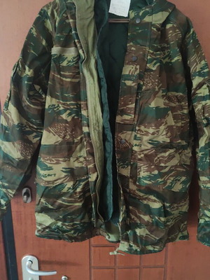 Military jacket new type with hood, waterproof, size XL