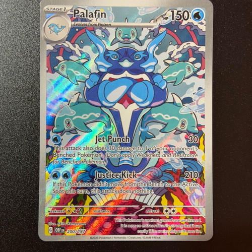 Pokémon TCG Palafin 200/197 Illustration Rare from Obsidian Flames mint