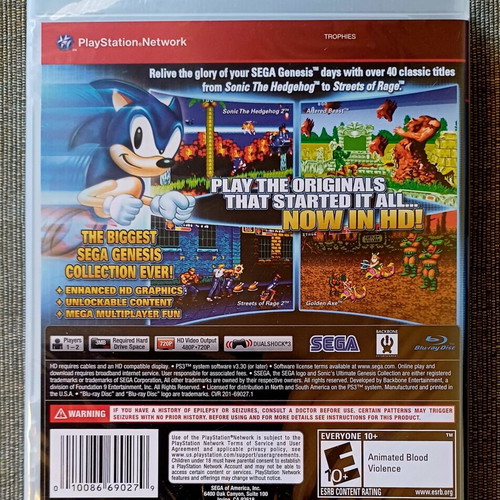 Sonic's Ultimate Genesis Collection PS3 game