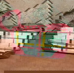 Burberry mini bag σαν καινούργιο, πολύχρωμο καρό