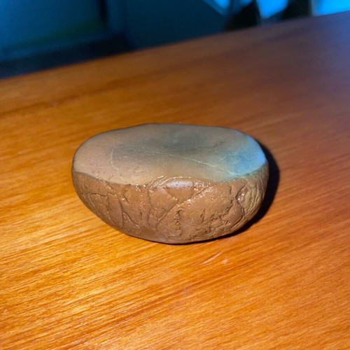 Potato-shaped stone new, possibly basalt
