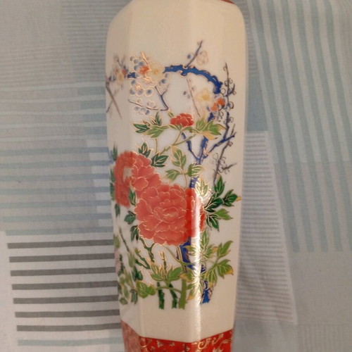 Japanese Gold Satsuma vases used, pack of 3