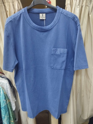 Men's short-sleeve shirt with pocket new, blue, sizes M-3XL