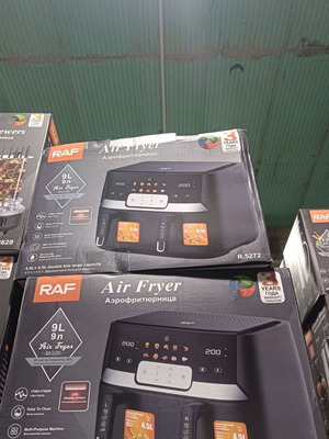 RAF Air Fryer with 2 Removable Baskets 9lt 1700+1700W new