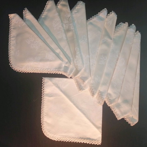 Tablecloth set new with 12 ivory cotton napkins