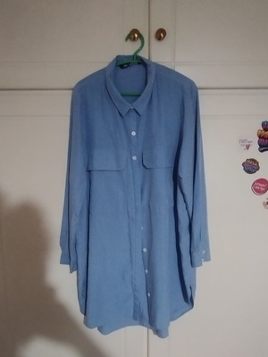Zara long shirt blue almost like new, XL