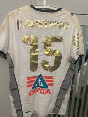 PAOK 2008 Puma Match-Issued jersey signed by Pablo Contreras