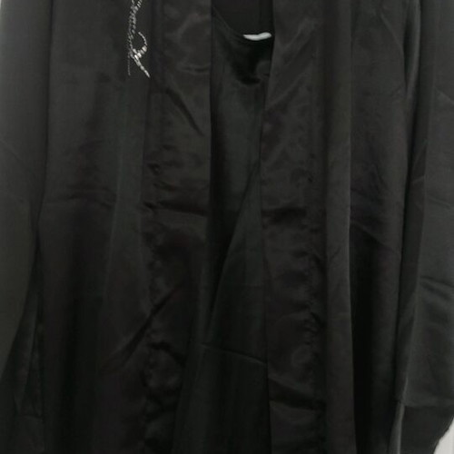 Nightdress set size XL and robe size L black, new with strass