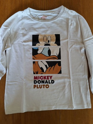 Orchestra Disney Mickey Donald Pluto long-sleeve shirt used for boys 7-8 years