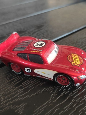 Disney Cars McQueen 1:55 scale toy car used with 3D eyes