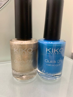 Βερνίκια νυχιών Kiko σαν καινούργια, quick dry, πακέτο 2 τεμαχίων