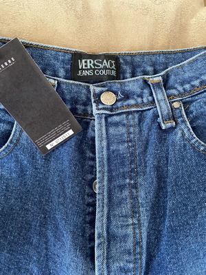 Versace Jeans Couture vintage jeans, made in Italy, blue