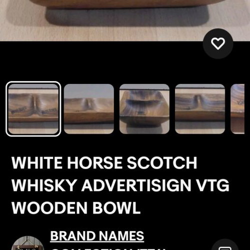 White Horse wooden bowl in very good condition