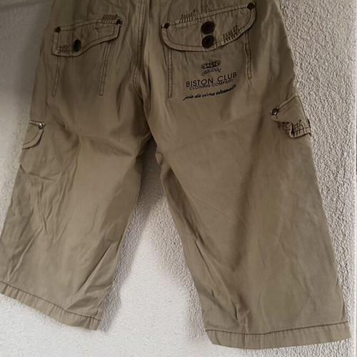 Biston Club women's cargo bermuda shorts, beige