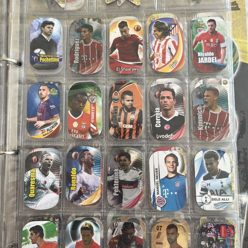 Football metal tags collection, pack of 230, used