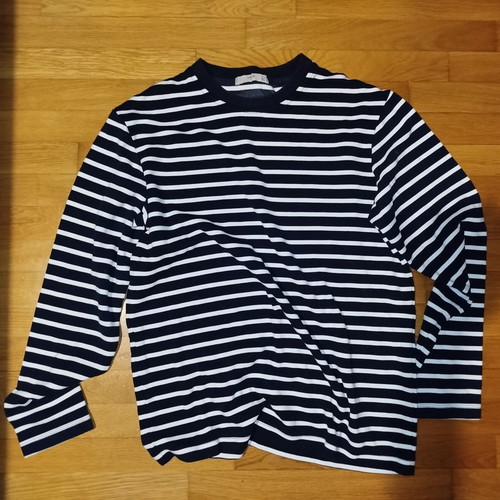 Mango Man Striped Long-Sleeve T-Shirt Size M like new