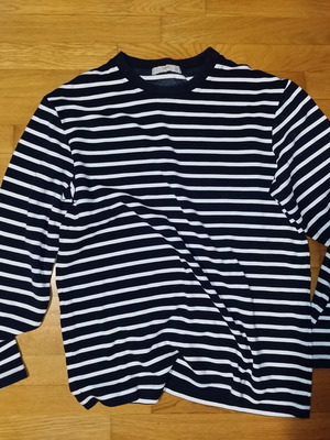 Mango Man Striped Long-Sleeve T-Shirt Size M like new