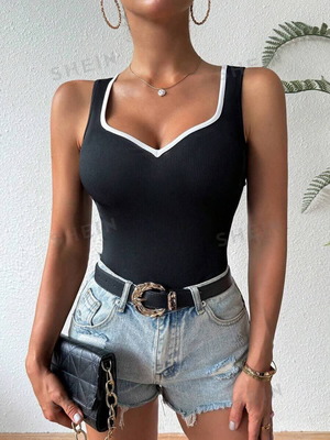 Sleeveless ribbed top new
