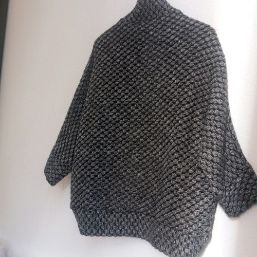 Enzzo wool bolero jacket grey size S like new