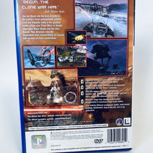 Star Wars Clone Wars PlayStation 2 PS2 like new, full English