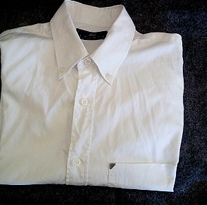 Λευκό βαμβακερό πουκάμισο NEW MAN