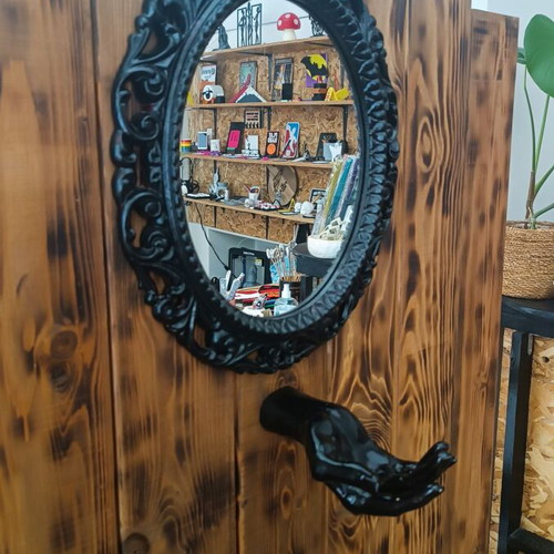 Vintage secretary refurbished with mirror and hanger