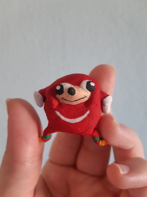 Uganda Knuckles handmade pendant new meme 2018