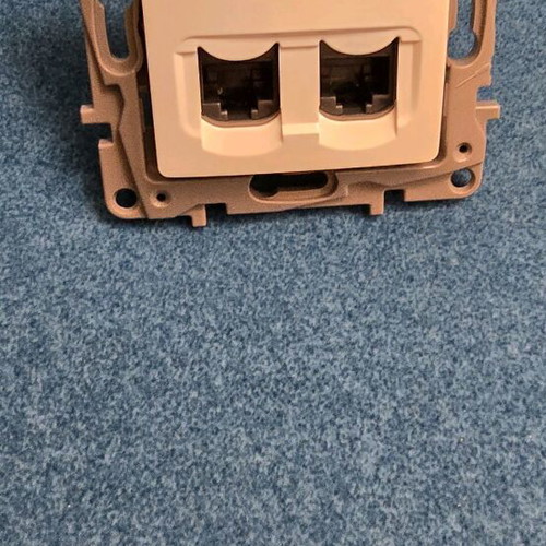 Legrand Niloe double RJ45 network socket Cat6 like new, white