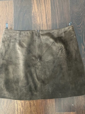 Suede skirt new, brown, United Colors of Benetton