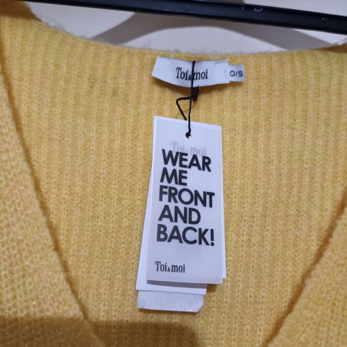 Toi&Moi sweater new, yellow, one size