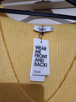 Toi&Moi sweater new, yellow, one size