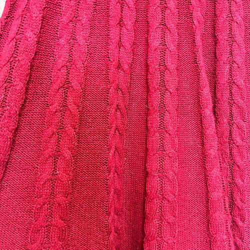Shein Red Cable Knit Dress used, size S