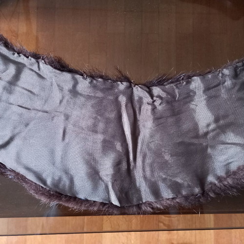 Fur used for shoulders brown 110cm