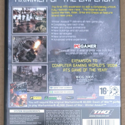 Warhammer 40000 Dawn Of War Winter Assault Expansion Pack PC CD-ROM like new