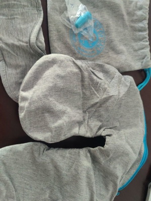 Paros travel set with neck pillow and eye mask