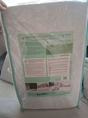 Memory foam changing mat waterproof with washable cover