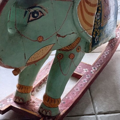Wooden Feng Shui Elephant used, decorative