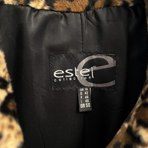 Estel Collection coat like new, beige multicolor, size XL