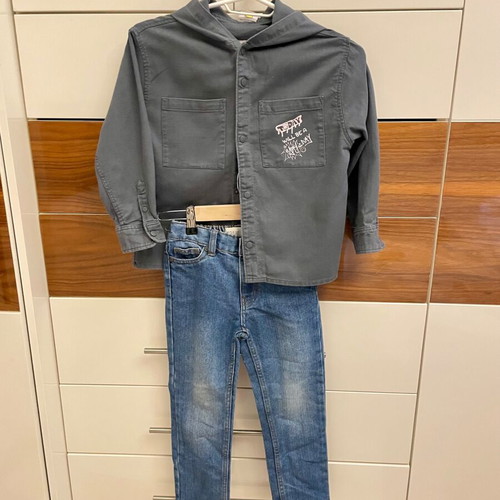Zara set with used hooded shirt and new jeans