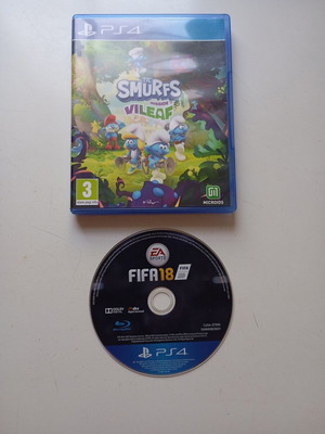 The Smurfs Mission Vileaf και FIFA 18 παιχνίδια PS4 μεταχειρισμένα