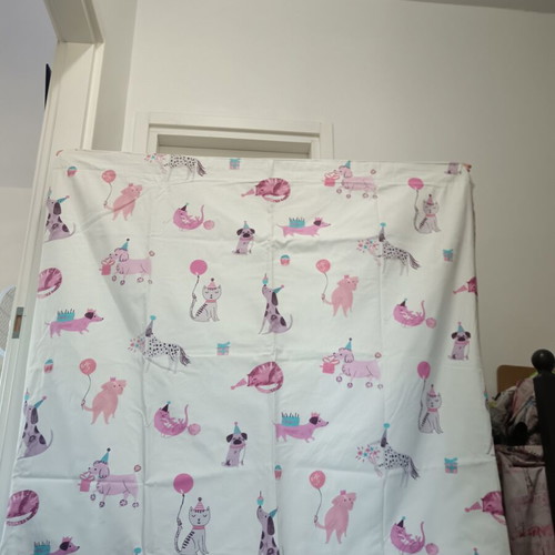 Laura Ashley fabric curtains set of 2, new, children's design