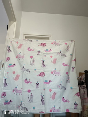 Laura Ashley fabric curtains set of 2, new, children's design