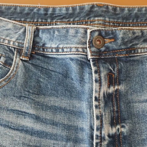 Funky Buddha men's denim shorts W38 slim fit, medium blue